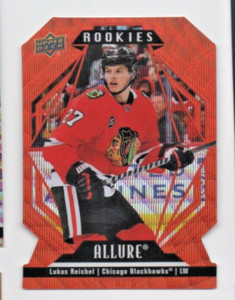 2022-23 Upper Deck Allure Rookies Orange Slice Lukas Reichel Blackhawks B-780