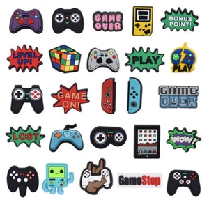 25stk/Set Gaming Controller Shuhe Shoe Charms Schuhstecker f. Kinderclogs Croc/ - Bild 1 von 9