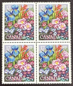Canada 1980 Sc# 855 Block of 4 MNH OG Garden Montreal Flower Show - Picture 1 of 2