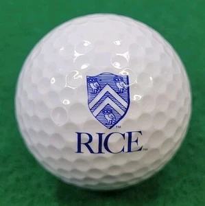 Rice University Logo Golf Ball, Rice Owls Logo Golf Ball ~ Houston, Texas - Picture 1 of 8
