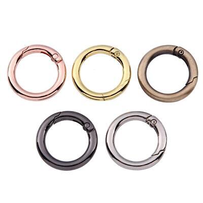 5pcs Spring Gate O Ring Openable Keyring Bag Belt Strap Dog Chain Buckles • 4.40€