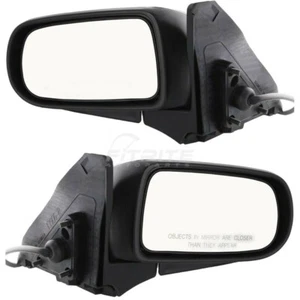 New LH & RH Power Mirror Manual Folding Textured Fits Mazda Protege 1999-2003 - Picture 1 of 9