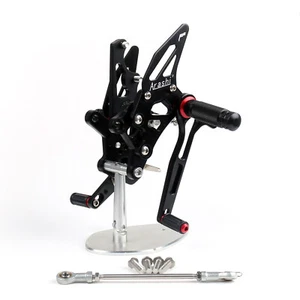 Racing Footrest Rearsets Rear Set Foot pegs Fit For Yamaha YZF R25 2015-2019 Blk - Picture 1 of 4
