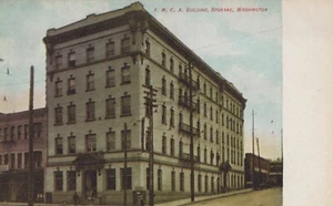 Spokane Washington Y. M. C. A. Building Postcard - Picture 1 of 2