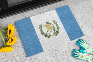 Flag Of Guatemala Outdoor Non-Slip Door Mat | Villa Nueva | Mixco | Coban | Chap - Imagen 1 de 5