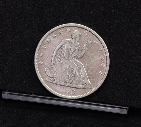 1870-S Liberty Seated Half Dollar - AU Details (#43155) Cover