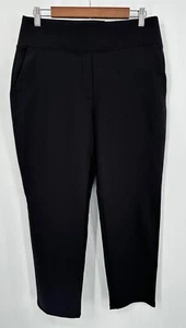 Nine West Pants Women Medium Black Pull On Straight Ankle High Rise NWT - Picture 1 of 12