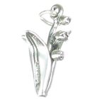 Lily Of The Valley flower sterling silver charm .925 x 1 Flowers charms