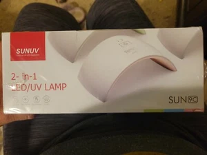 SUNUV 2-in-1 LED/UV 24W Lamp Sun9C Gel Nail Curing Light Pink New Sealed - Picture 1 of 3