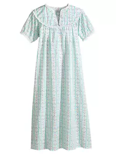 Nuevo con etiquetas Camisón de ballet largo manga corta 100 % algodón césped Lanz Of Salzburg como nuevo 3X - Imagen 1 de 4