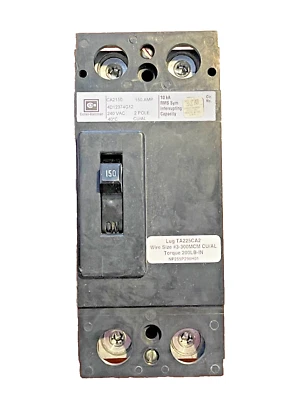 NUEVO EN CAJA CORTADOR-MARTILLO EATON CA2150 2P 150A Disyuntor *OPCIÓN DURANTE LA NOCHE* Foto 1 de 4