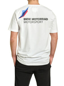BMW Motorrad M Sport Round Neck T Shirt Short Sleeve white with M Logo New