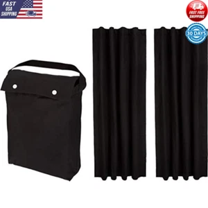 Portable Blackout Curtain Shade Travel Suction Cups Energy Saving Privacy New - Picture 1 of 6