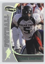 2009 Press Pass Fusion Onyx /99 Michael Crabtree #40 Rookie RC