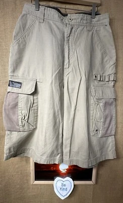 Otb U.S. Surplus Hombre’s Beige Carga Pantalones Cortos 34 Bolsillos Cremallera Sólido Plano China Foto 1 de 4