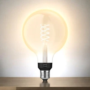 Philips Hue E27 Smart LED Leuchtmittel Warmweiß Globe 550lm Bluetooth ZigBee - Bild 1 von 1