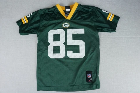 Green Bay Packers Youth Medium 10/12 #85 Greg Jennings Green Jersey Cover