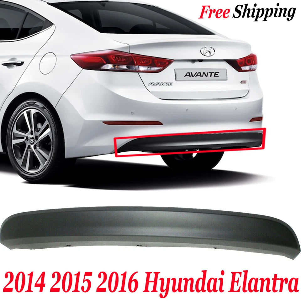 For 2014 2015 2016 Hyundai Elantra Rear Bumper Lower Valance Textured HY1195103 Foto 1 de 4
