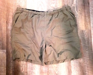 Lands End Men’s SZ Large Olive Green Pockets Quick Dry Swim Shorts - Picture 1 of 3