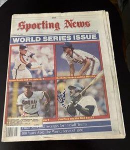 Jim Rice Signed Autographed 1986 World Series Edition Sporting News Beauty ! - Picture 1 of 3