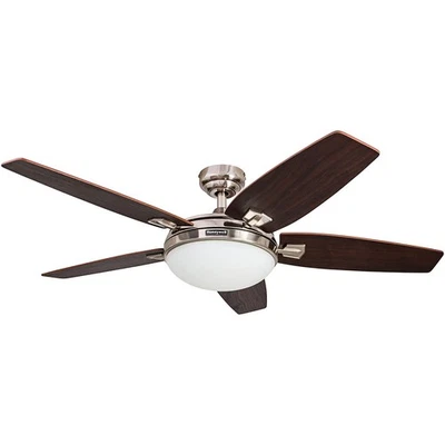 Honeywell Carmel Ceiling Fan, Quiet Motor & Remote Control, 48",Nickel(Open Box) - Image 1 of 4