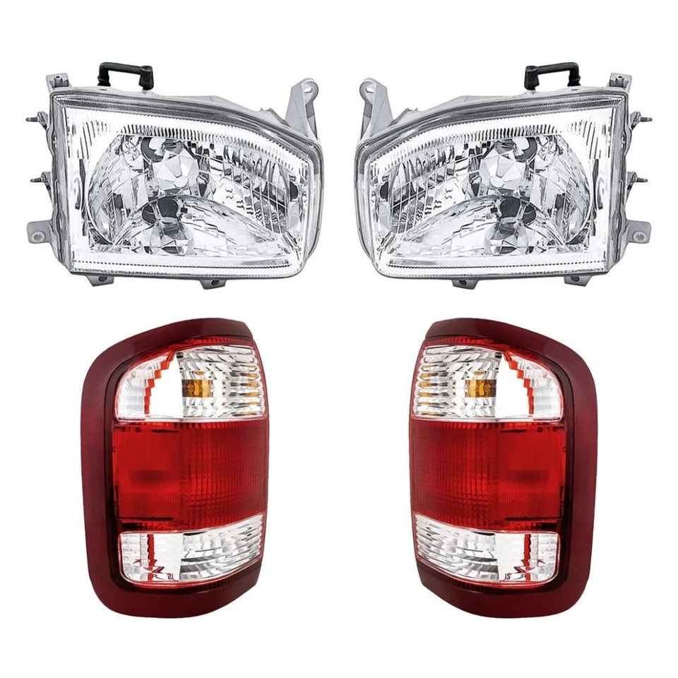 For Nissan Pathfinder 00-03 4-Piece Kit (Driver and Passenger Side Headlights, — 第 1/1 张图片