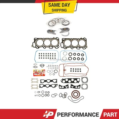 Full Gasket Set Bearings Rings Fit 2008-2012 Acura Honda 3.5L - Image 1 of 4