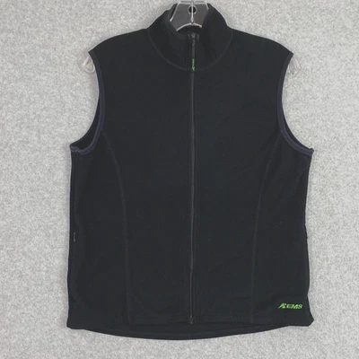 EMS Eastern Mountain Sports Vest Womens S Black Full Zip Lightweight Fleece - Image 1 of 4