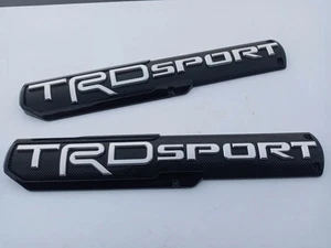 USA! 2X Black Silver Badge SPORT PRO Emblems Door Nameplate TRD Tacoma 4runner - Picture 1 of 1