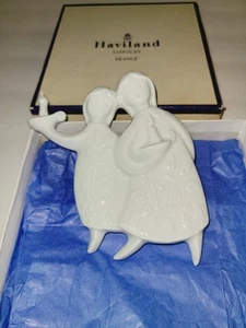 VTG Haviland Limoges France White Porcelain Christmas Tree Ornament MCM 1976 - Picture 1 of 12