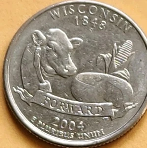2004 P - Wisconsin State Quarter - Picture 1 of 4