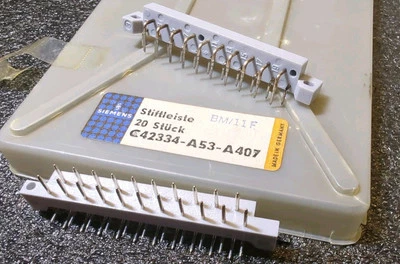 19x SIEMENS STIFTLEISTEN STECKER 21polige MESSERLEISTEN C42334-A53-A407 NOS OVP - Bild 1 von 4