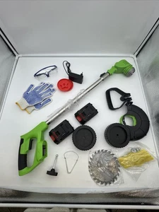 Akku-Rasentrimmer Elektrisch – 21 V, 850 W, 3 Klingen-Typen, Einstellbare Länge - Bild 1 von 4