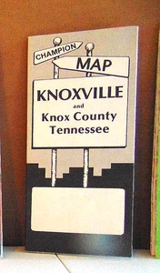 1991 Champion Straßenkarte von Knoxville und Knox County, Tennessee - Bild 1 von 1