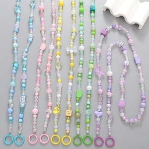 Anti-lost Mobile Phone Lanyard Beaded Pearl Strap Shoulder Strap Women - Photo 1 sur 18