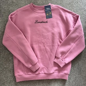 Brand New With Tags M&S Girls LILO And Stitch Pink Jumper 12-13 Years RRP £20 - Picture 1 of 11