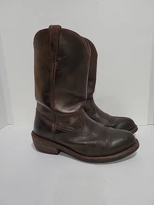 DAN POST DP69681 BROWN LEATHER WESTERN STYLE WATERPROOF MENS 9.5(EW)BOOTS - Picture 1 of 7