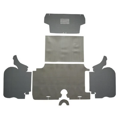 Alfombrilla de maletero para Chevrolet Impala 1959 cortada y cosida TM kit de vinilo con placas 6 piezas Foto 1 de 4