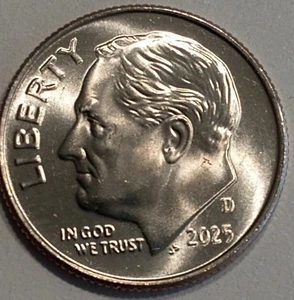 2025 P & D ROOSEVELT DIMES 2 COIN SET GEM BU On Hand I Have Pennies Nickels Look - Picture 1 of 1