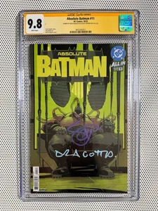 Absolute Batman #11 2025 DC Comics 2x Signed Scott Snyder Nick Dragotta CGC 9.8 - Picture 1 of 3