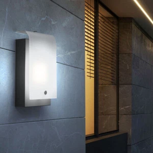 Außenlampe Fassadenleuchte Wandlampe verzinkt LED Strahler Gartenleuchte L 12 cm - Bild 1 von 12