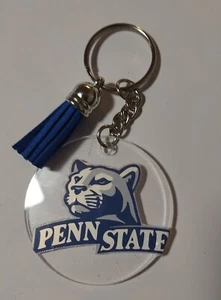 Penn state Keychain Nittany Lions Clear Round - Picture 1 of 5