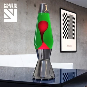 Mathmos Astro Lava Lamp - silver - green/red - Picture 1 of 2