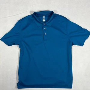 PGA Tour Golf Polo Men's Size Large Blue Short Sleeve Collared Air Flux - Picture 1 of 9