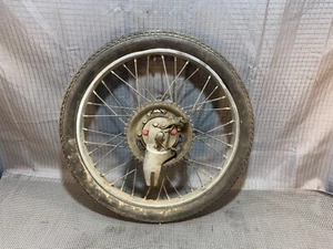 ⭐ 1978 Kromag Puch Sears Roebuck Free Spirit Moped Rear Wheel DAMAGED - Foto 1 di 16