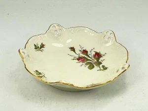 Vintage Rosenthal Classic Rose Moliere Flower Pierced Trinket Jewlery Dish Bowl - Picture 1 of 11