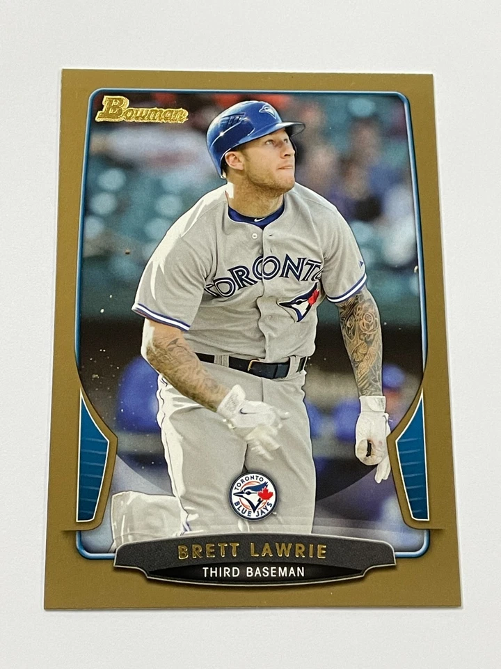 Bowman Baseball Gold Parallel #205 2013 - Brett Lawrie - Toronto Blue Jays Foto 1 de 2