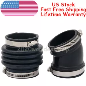Set of 2 Air Intake Hose Tube Duct Boot Fits Infiniti M35 M45 2006-2009 V6 3.5L - Picture 1 of 12