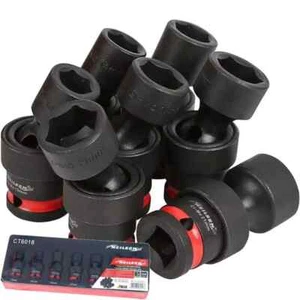 Neilsen Universal Swivel Impact Bit UJ Schraubendreher Steckschlüsselsatz 1/2" 13mm - 21mm 7tlg - Bild 1 von 3