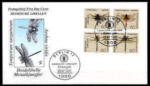 Libellen. FDC(2). Berlin. BRD 1991 - Bild 1 von 1